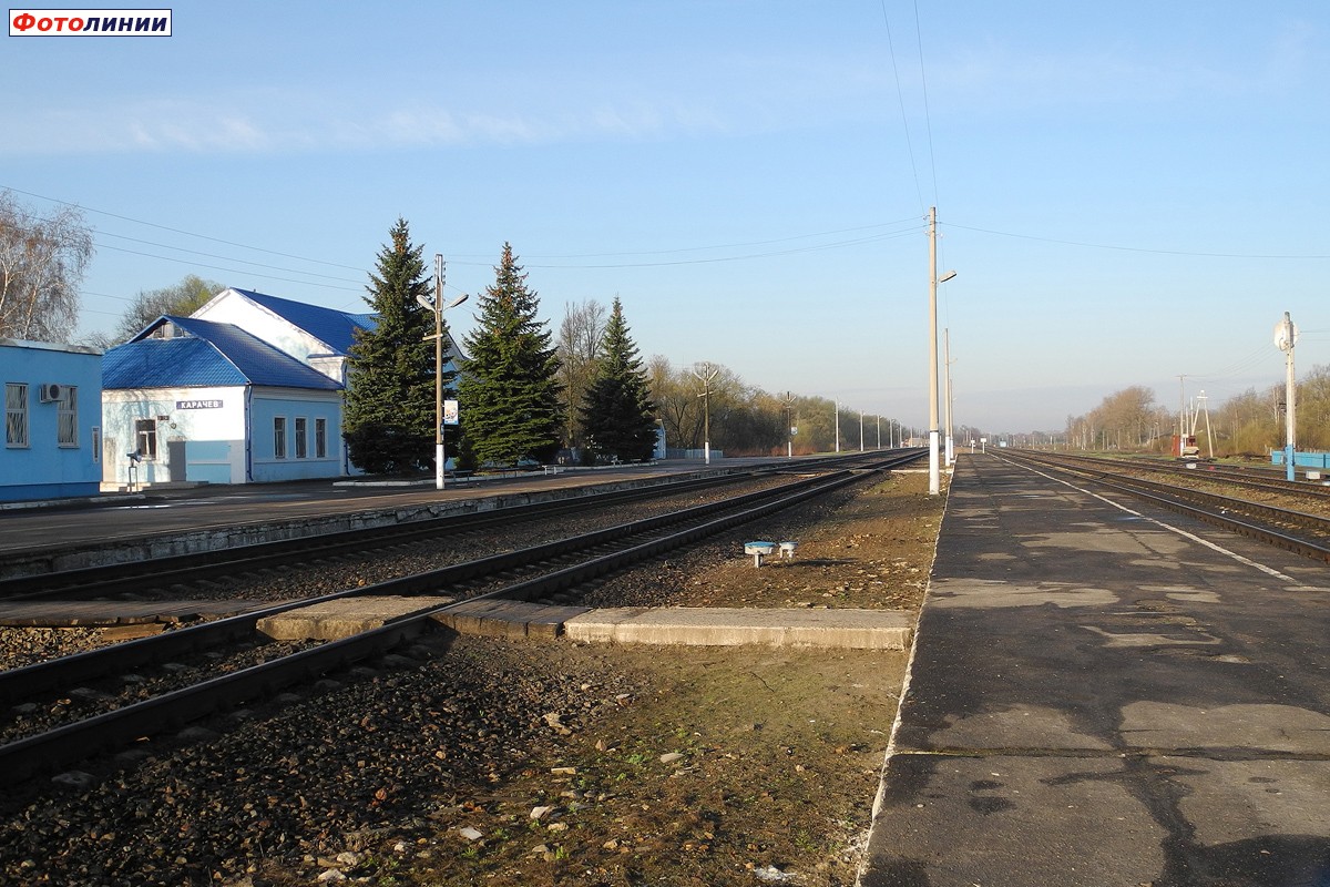 Вид со 2-й платформы в сторону Брянска