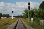 станция Жуковка: Светофоры М34 и ЧК со стороны Клетни