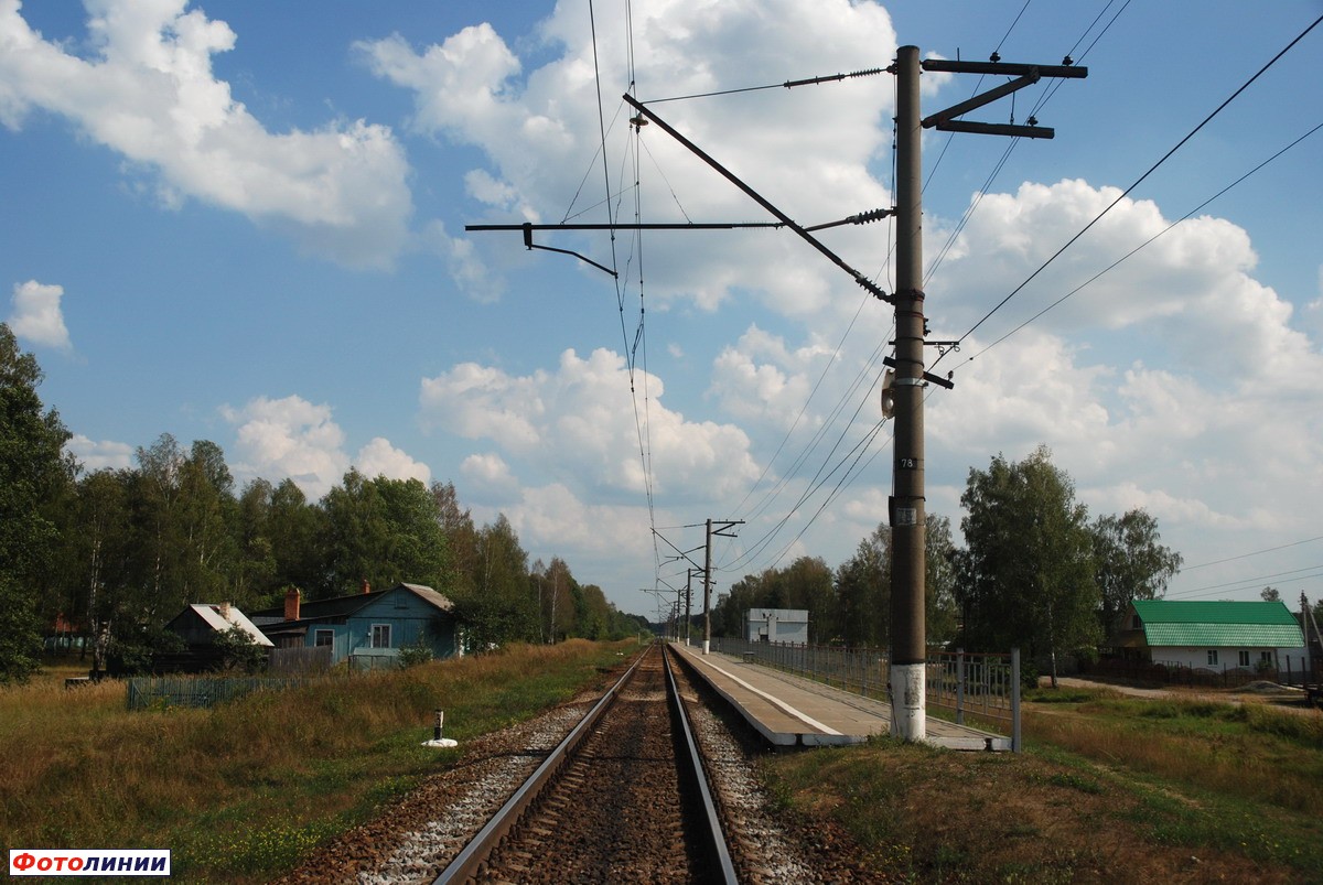 Вид платформы в сторону Брянска