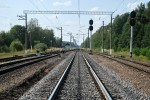 станция Сельцо: Выходные светофоры Ч4, Ч3, Ч2 и Ч1, вид в сторону Жуковки
