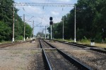 станция Сельцо: Выходные светофоры Н1, Н2 и Н3, вид в сторону Брянска
