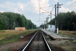 о.п. Хотылёво: Вид платформы в сторону Брянска