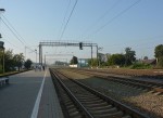 станция Жуковка: Вид в сторону Брянска, справа-мастерские Жуковского участка