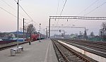 станция Жуковка: Вид с платформы в сторону Брянска