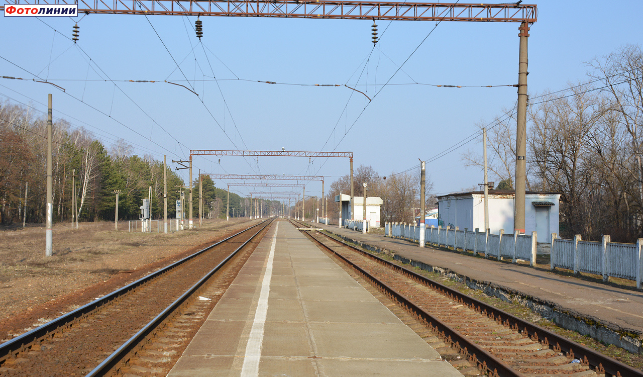 Вид с платформы в сторону Жуковки