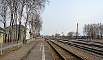 станция Сещинская: Вид с платформы в сторону Брянска