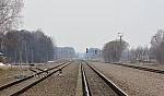 станция Дубровка: Вид на нечётную горловину (в сторону Рославля)