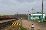 станция Тычинино: Платформа и пост ЭЦ, вид в направлении Смоленска