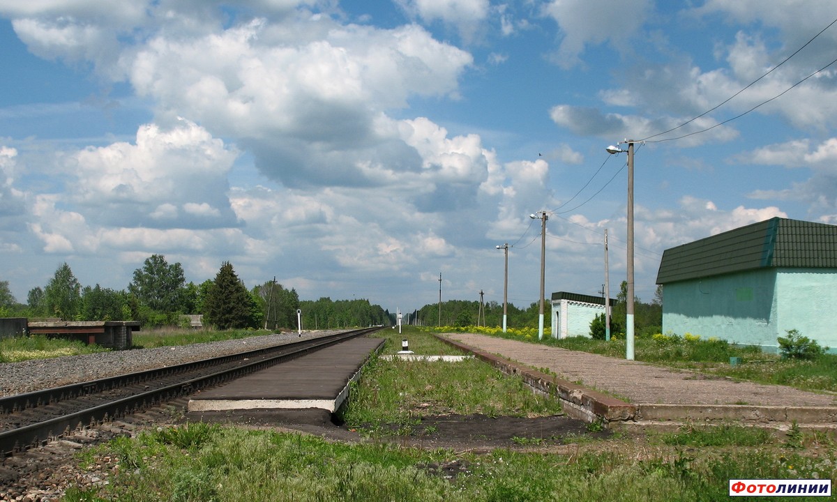Платформы, вид в направлении Смоленска