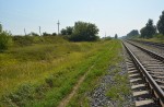 станция Рославль I: Место восточного примыкания бывшего северного обхода
