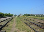 станция Рославль I: Подъездные пути у восточной горловины