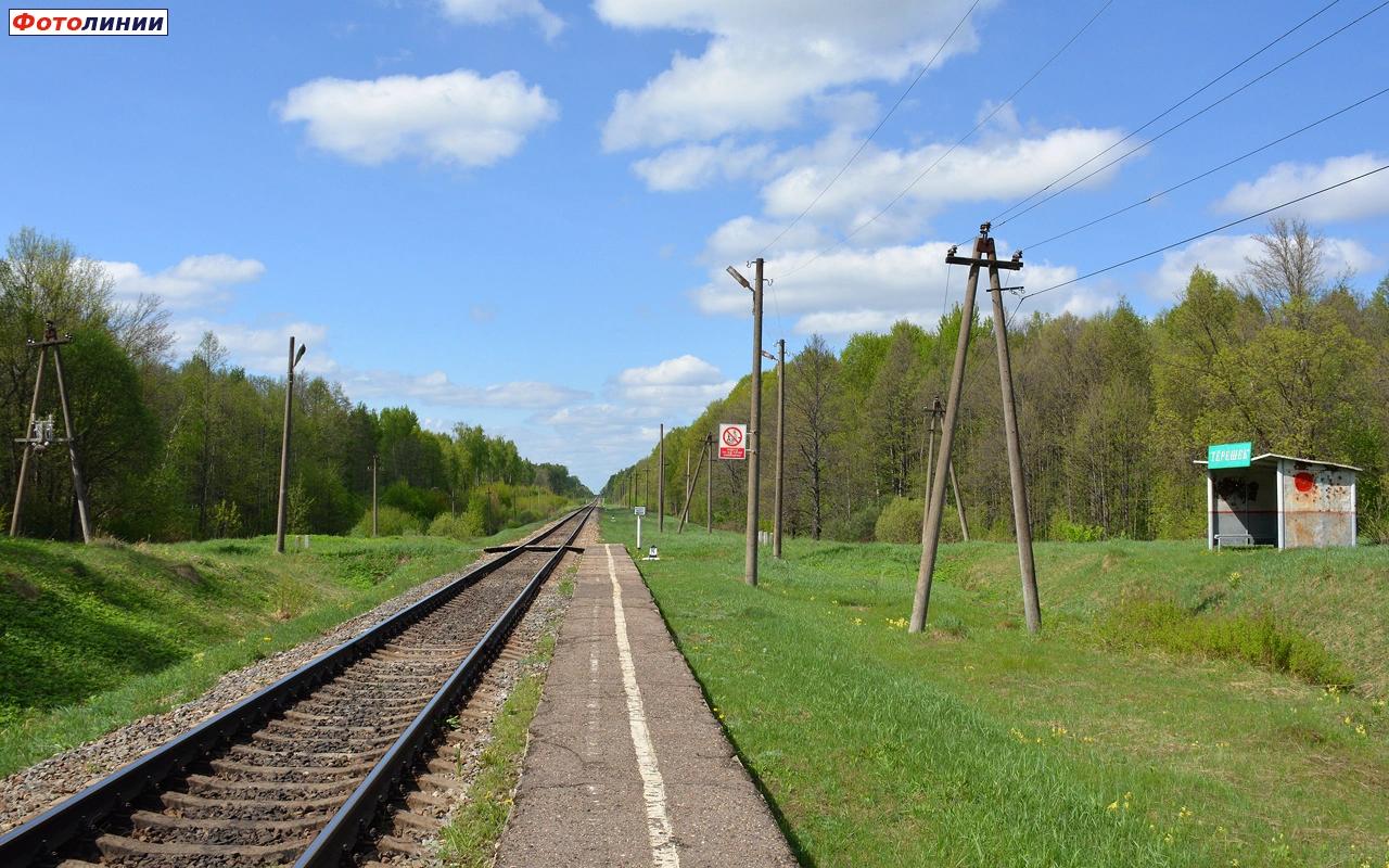 Вид с платформы в сторону Смоленска
