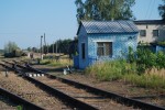 станция Клетня: Стрелочный пост в горловине в сторону Жуковки