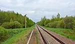 о.п. 83 км: Вид с платформы в сторону Рославля