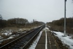 о.п. Ежевица: Вид с платформы в направлении Спас-Деменска