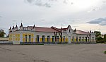 станция Ельня: Пассажирское здание с обратной стороны