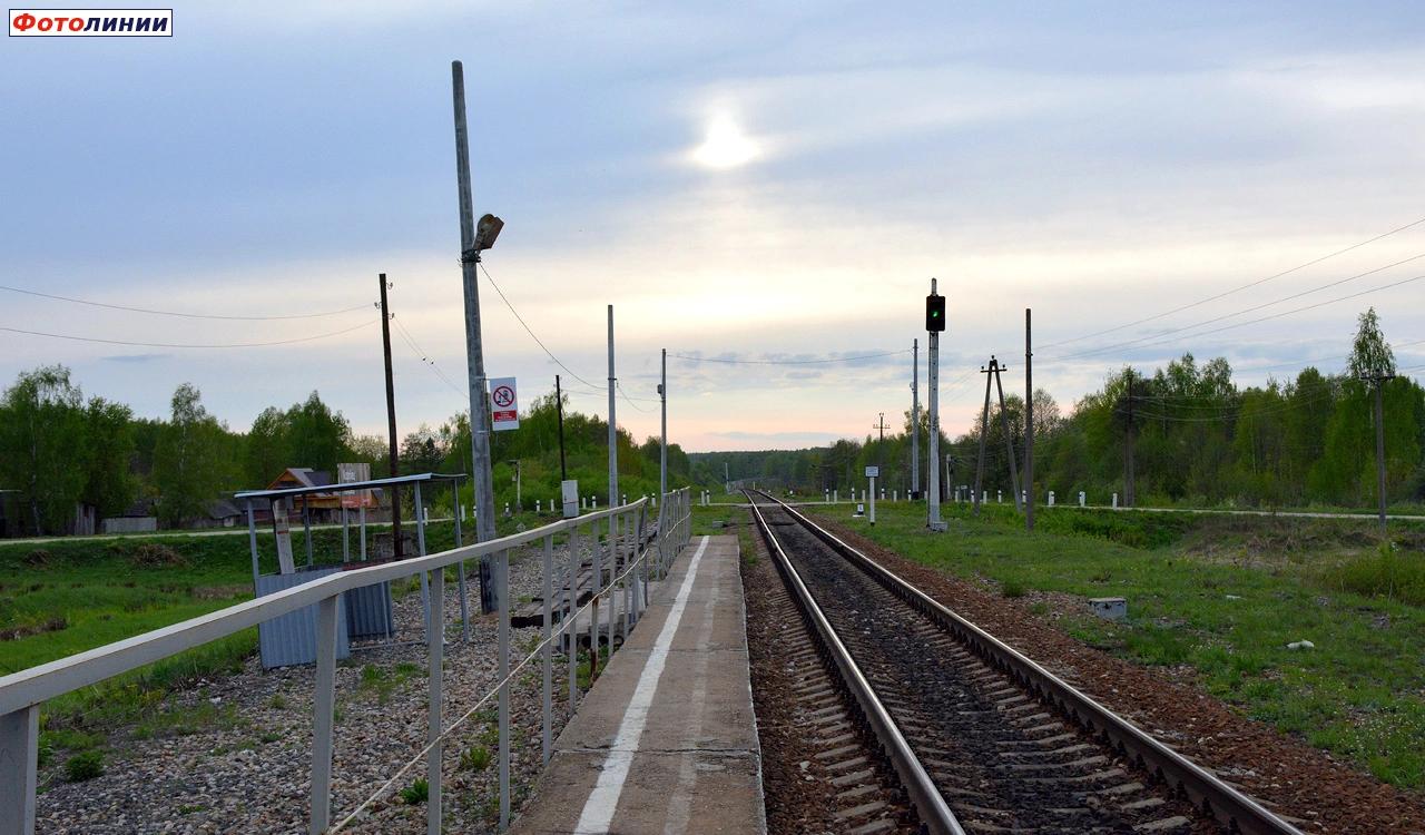 Вид с платформы в сторону Смоленска