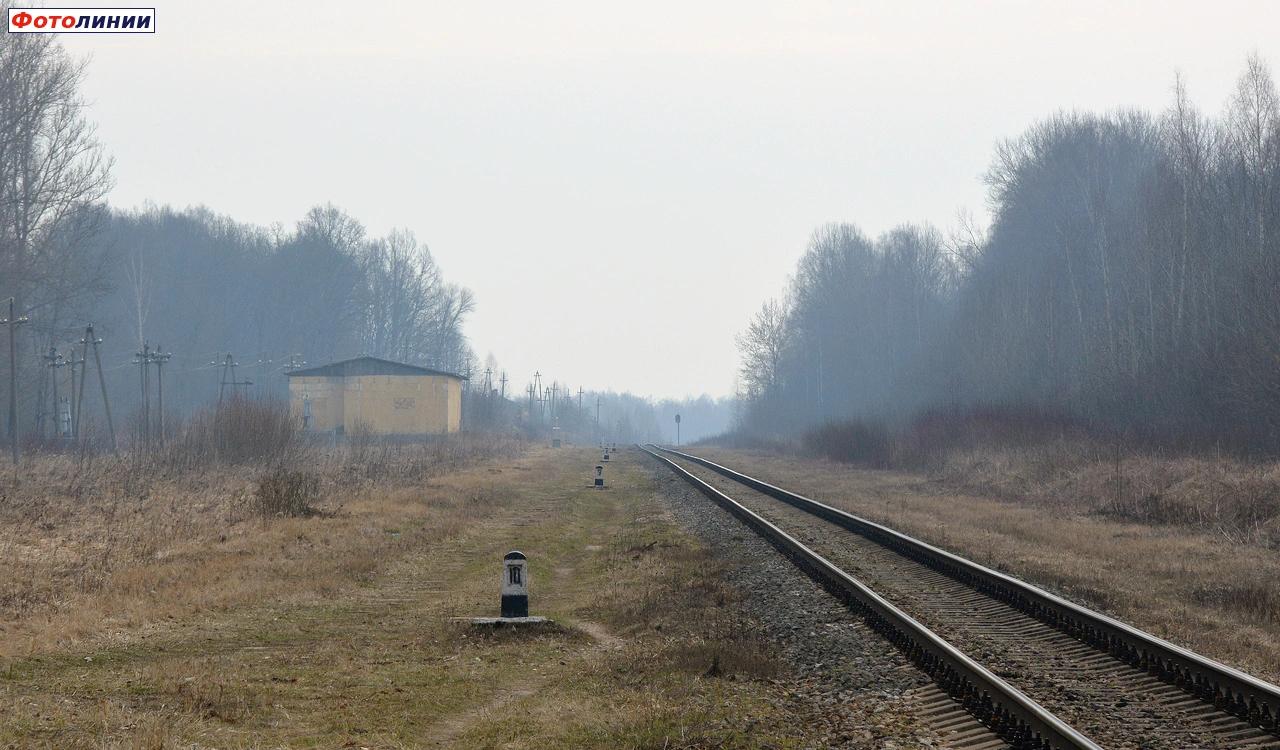 Территория бывшей станции. Вид в сторону Занозной