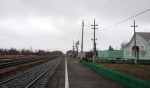 станция Барятинская: Вид с платформы в сторону Сухиничей