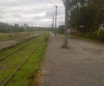 станция Мыйзакюла: Вид в сторону госграницы с Латвией