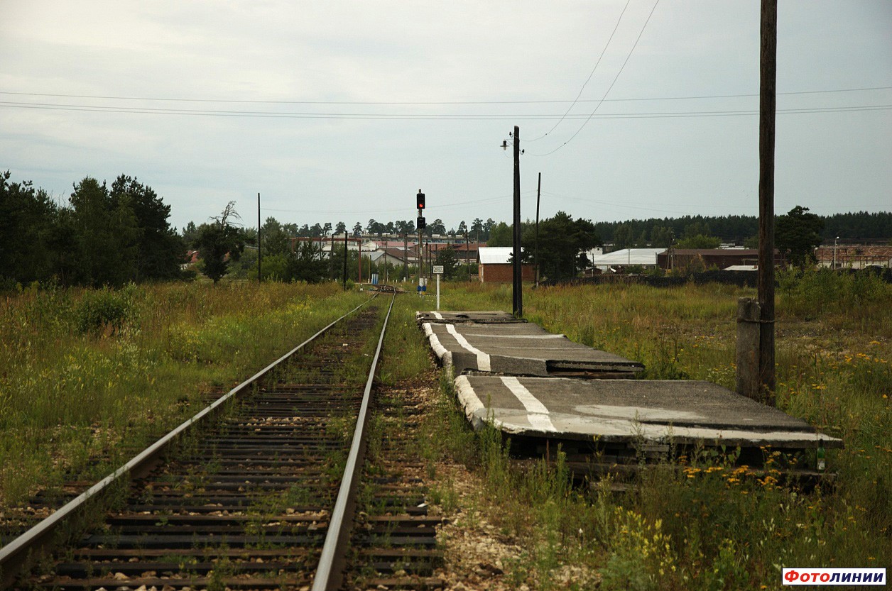 Платформа Белёвского направления, вид в сторону Козельска