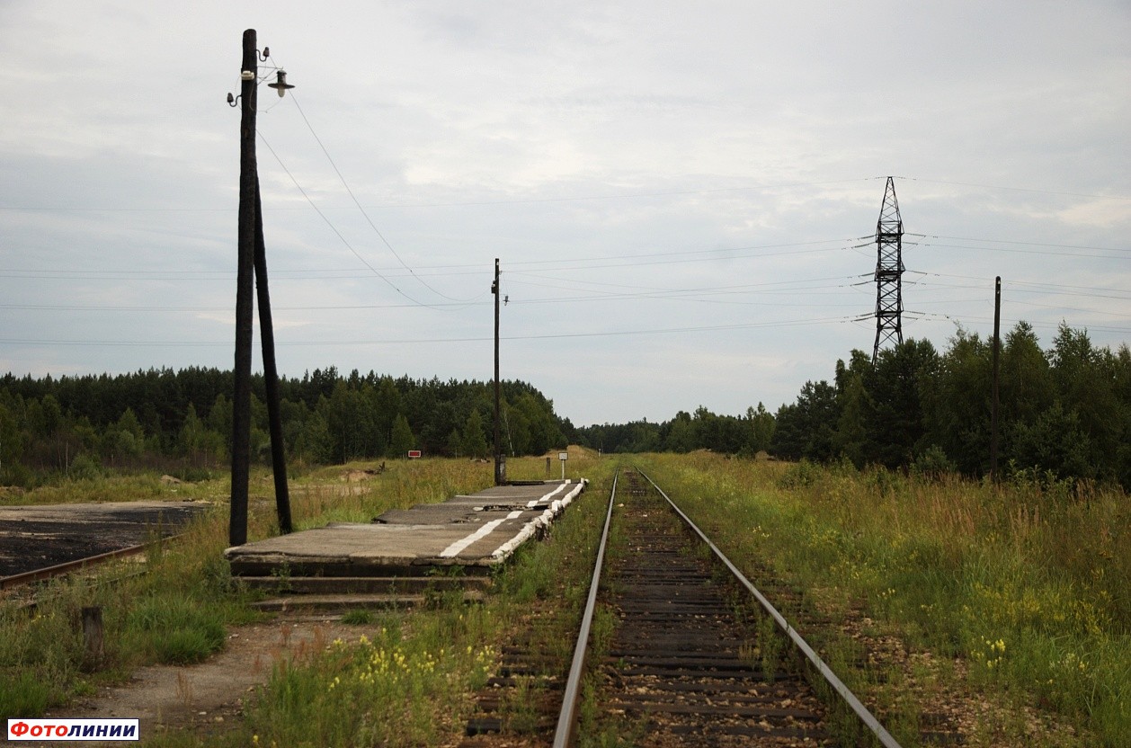 Платформа Белёвского направления, вид в сторону Белёва
