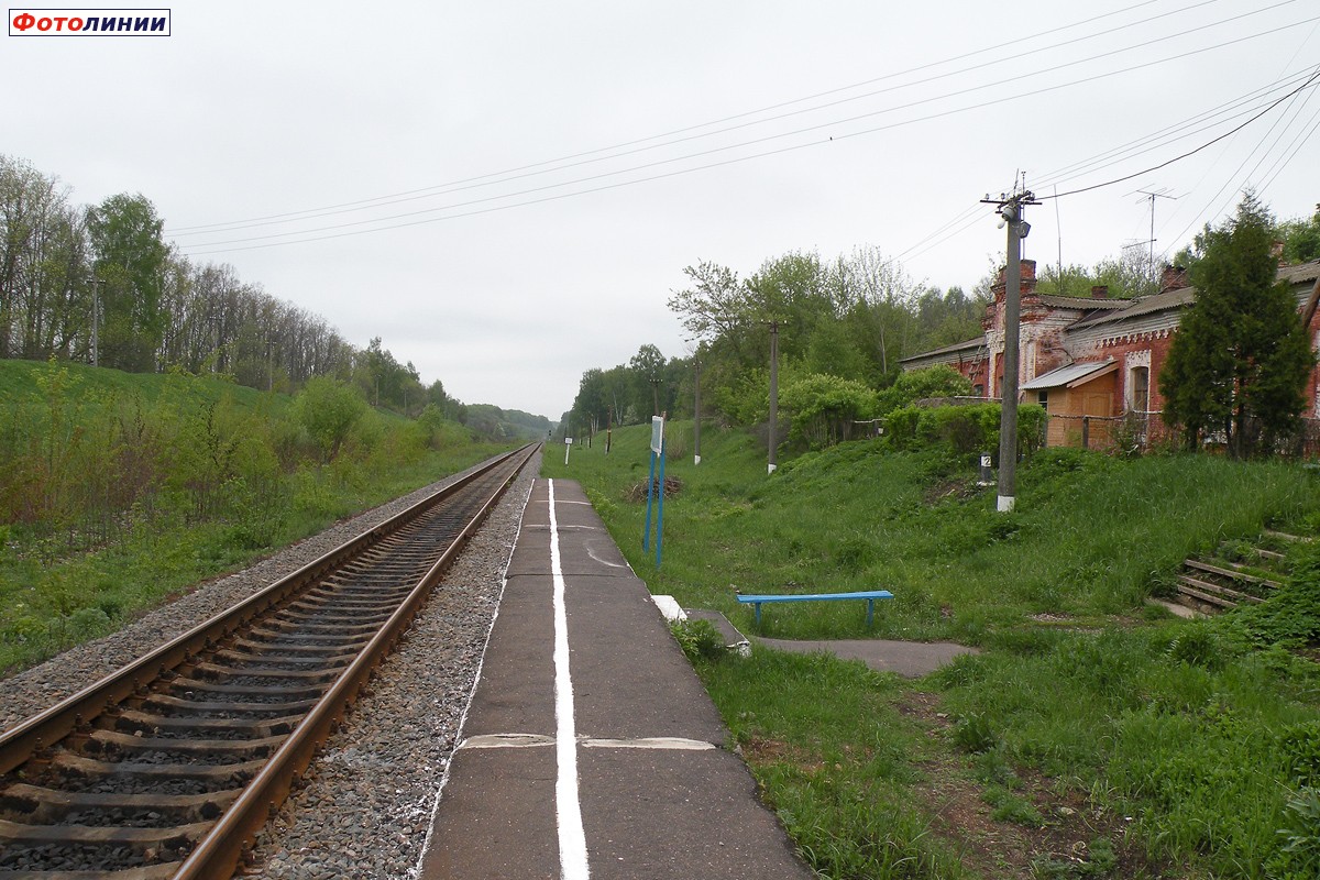 Вид с платформы в сторону Сухиничей