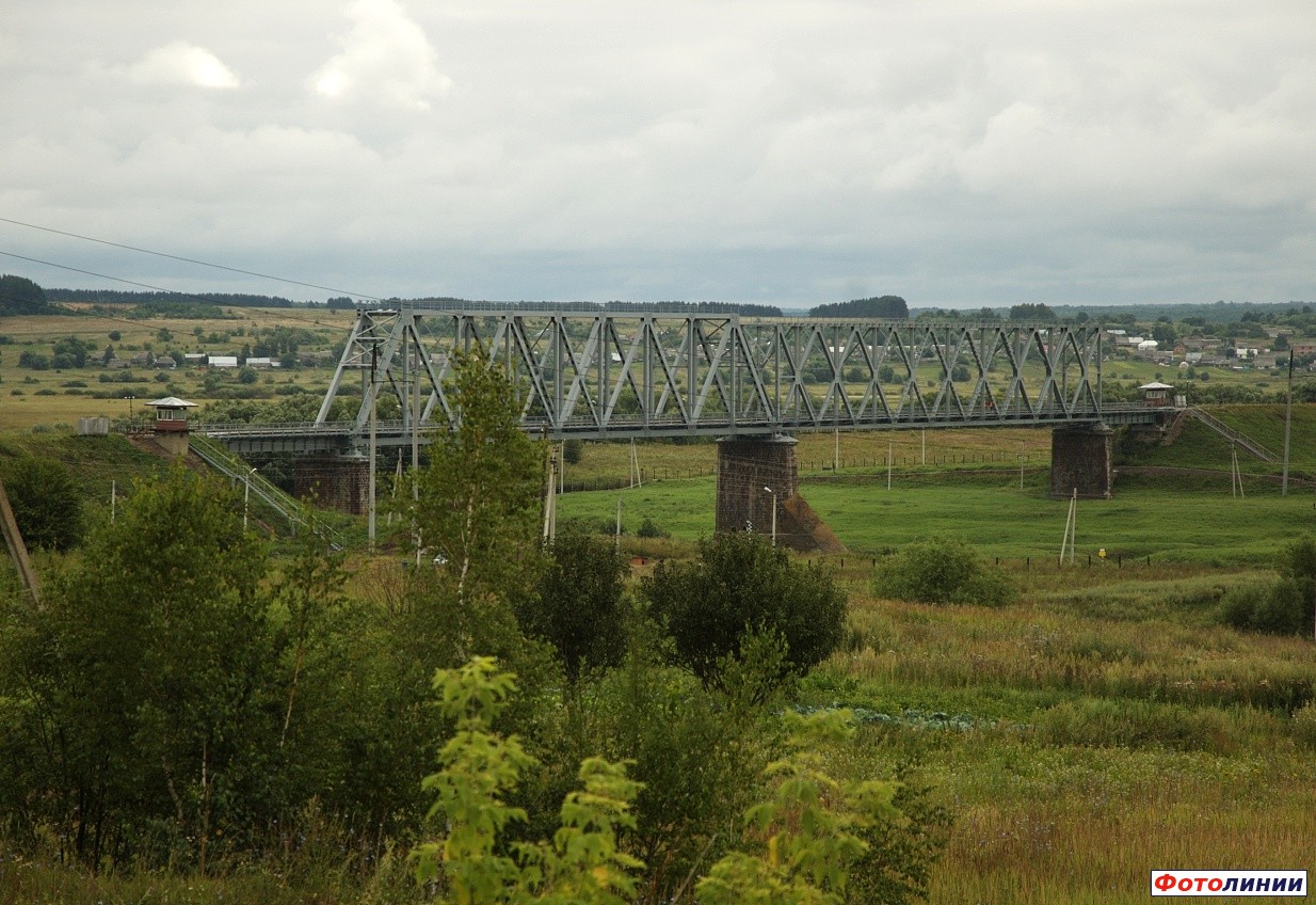 Мост через р. Ока, со стороны Горбачёво