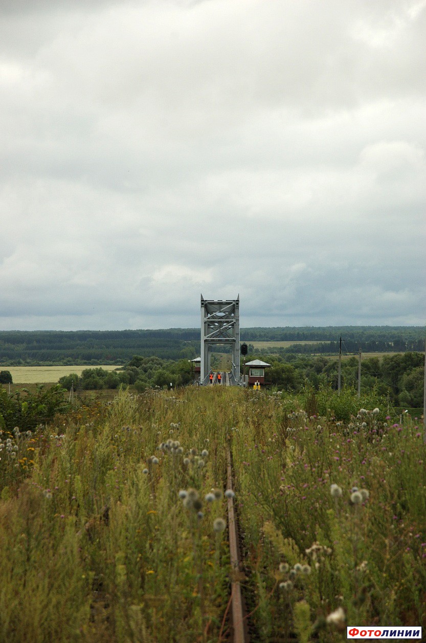 Мост через р. Ока, со стороны Горбачёво