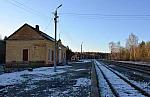 станция Слаговищи: Вид с платформы в сторону Белёва