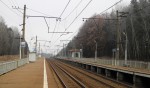 о.п. Ожигово: Вид с платформы в сторону Москвы