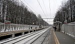 о.п. Переделкино: Вид с платформы № 2 в сторону Москвы