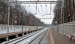 о.п. Переделкино: Вид с платформы № 2 в сторону Москвы