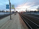 станция Внуково: Вид с временной платформы в нечётном направлении