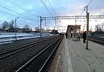 станция Внуково: Пассажирский павильон на временной платформе, вид в нечётном направлении