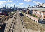 станция Москва-Пассажирская-Киевская: Вагонное депо ЛВЧД-15 с южной стороны, вид в нечётном направлении