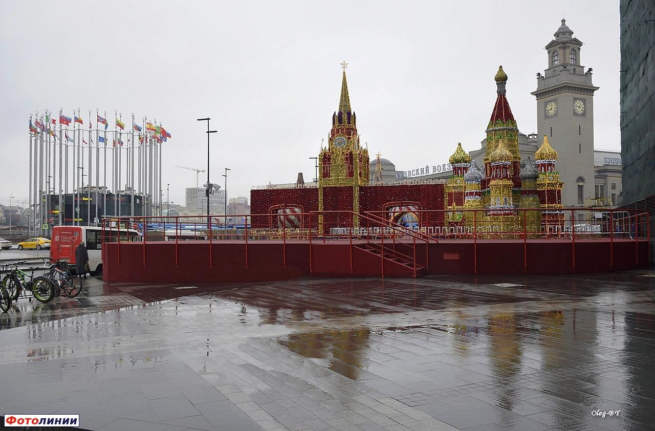 Макет Кремля на привокзальной площади