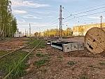 станция Апрелевка: Подъездной путь к заводу термоизоляционных материалов, вид из северо-восточной горловины в чётном направлении