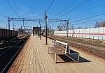 станция Внуково: Вид с временной платформы в нечётном направлении