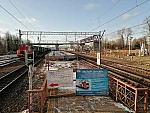 станция Внуково: Реконструкция платформы, вид в нечётном направлении