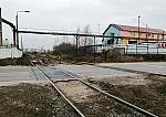 станция Внуково: Подъездные пути к промбазе СМУ-158 АО «Трансинжстрой», вид с Железнодорожной ул. на север