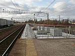 станция Толстопальцево: Реконструкция платформы, вид в нечётном направлении