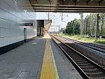 станция Внуково: Вид с новой платформы в чётном направлении