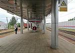 станция Крёкшино: Табло на новой платформе, вид в нечётном направлении