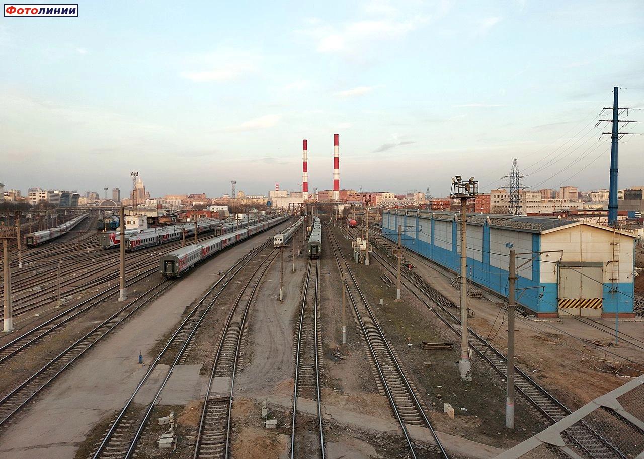 Вид в чётном направлении, участок эксплуатации локомотивного депо имени Ильича