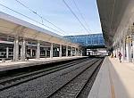 станция Апрелевка: Вид с новой первой платформы в нечётном направлении