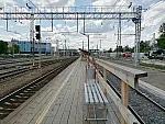 станция Апрелевка: Вид со второй временной платформы в нечётном направлении