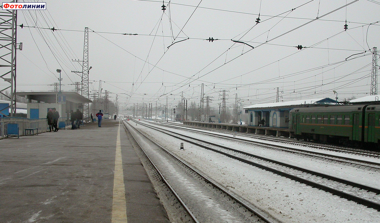 Вид с платформы № 1 в сторону Москвы