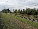 станция Латышская: Грузовые пути в юго-западной горловине, вид в нечётном направлении