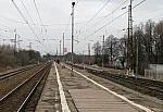 станция Суходрев: Вид с платформы в сторону Калуги